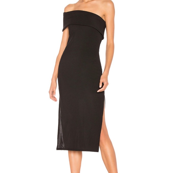 Privacy Please Gianna Midi Dress in Black M - Picture 4 of 5